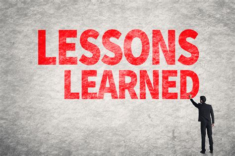 Sharing Lessons Learned 